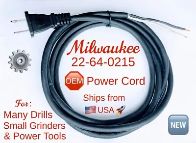 MILWAUKEE OEM Cord 22-64-0215 For 5192 6125/6 6140/1/5/6 5371 6753 6345 6815/90  • $19.95