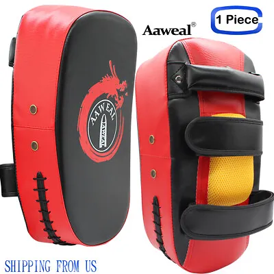 Kick Boxing Strike Curved Thai Pad MMA Focus Muay Thai Punch Shield Mitt Aaweal • $23.92