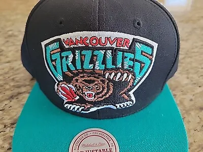 Vancouver Grizzlie Hat Cap Mitchell & Ness Snapback Adjustable NBA Basketball • $35.95