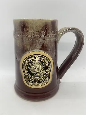 2007 Maryland Renaissance Festival Mug Gray Fox Pottery Numbered Limited Edition • $21