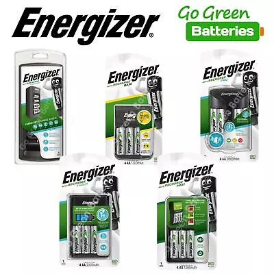 £24.95 • Buy Energizer Battery Charger Mains Universal Maxi Pro 1 Hour Base USB AA AAA C D 9v