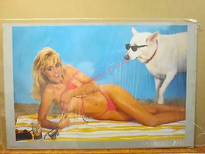 Vintage 1987 Man's Best Friend Sam Maxwell Original Hot Girl Poster 12011 • $39.97