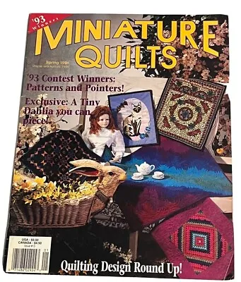 Miniature Quilts Vintage Magazines 1994 Patterns Designs Back Issues #13 • $6.95