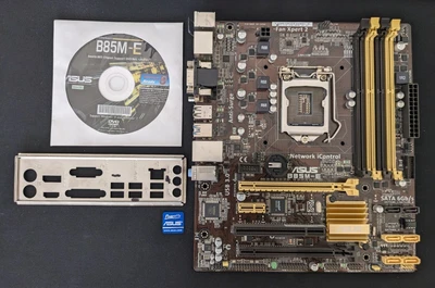 ASUS B85M-E MATX Motherboard (LGA1150) • $59