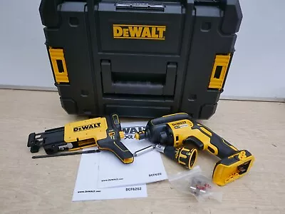 DeWALT Xr 18v DCF620 Drywall Screwdriver + DCF6202 Collated Attachment + Case • £203.89