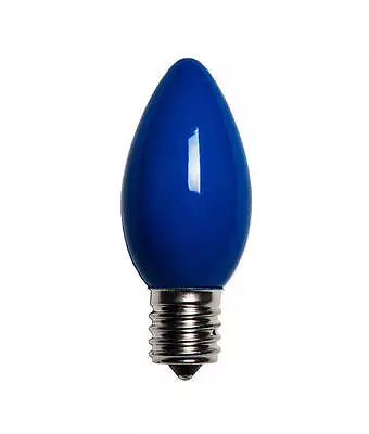 25 C9 Blue Ceramic Replacement Christmas Light Bulbs Holiday Wedding • $14.29