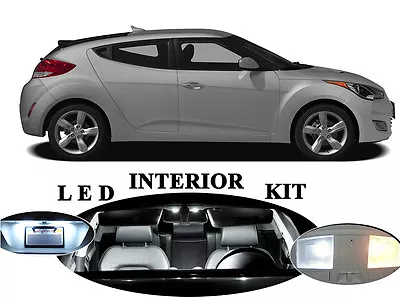 LED Package - Interior + License Plate + Vanity For Hyundai Veloster (10 Pieces) • $12.99