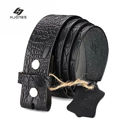 HJONES 38mm Classic Men’s Replacement Belt Cow Leather Belt Strap Without Buckle • $15.99