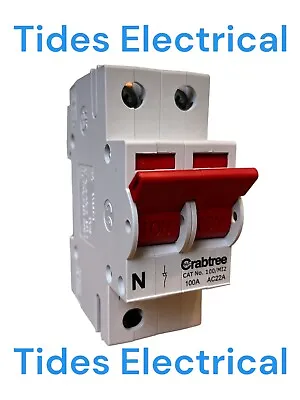 Crabtree 100/M12 100A Main Switch Starbreaker Disconnector 100Amp Isolator AC22A • £10.49