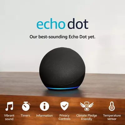 Echo Dot (5Th Generation 2022 Release) | Big Vibrant Sound Wi-Fi And Bluetooth  • £41.99