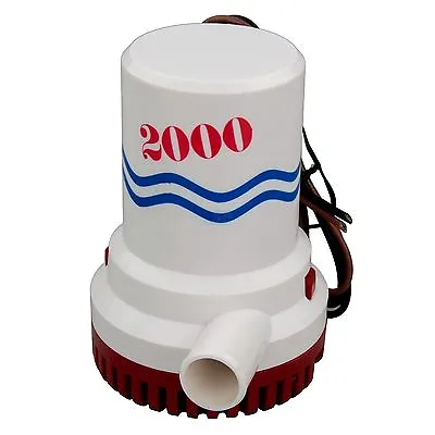 2000GPH Bilge Pump Boat Marine Submersible Water Pump Non-Automatic 1-1/8  12V • $62.99