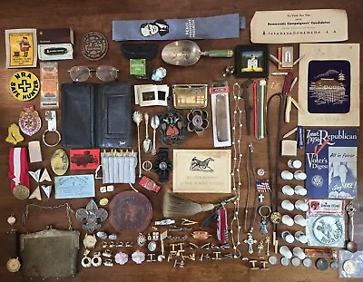 Amazing Vintage Junk Drawer Lot Of Various Vintage Collectibles  • $129.99