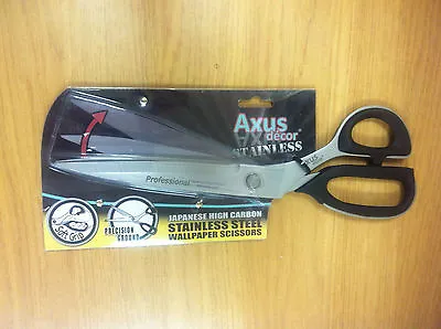 Axus Decor Professional Japanese High Carbon Stainless Steel Wallpaper Scissors • £28.98