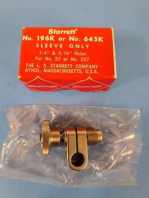 Nice Vintage Starrett No 196K Or No 645K Sleeve Only - USA • $29