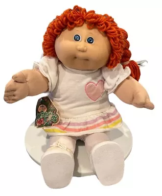 Vintage Cabbage Patch Doll Red Hair Blue Eyes CPK Butt Signature '84 With Tags J • $19.95