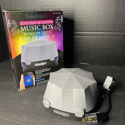 Holiday Brilliant Rhythm Of Lights Music Box Bluetooth Speaker Controls Lights • $8