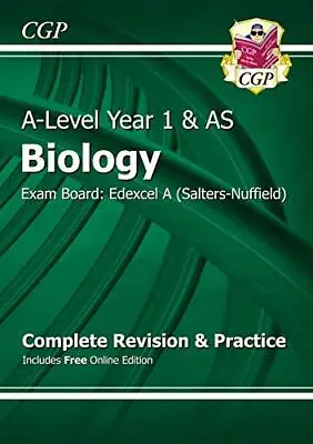 A-Level Biology: Edexcel A Year 1 & AS Complete Revision & Pract... By CGP Books • £3.50