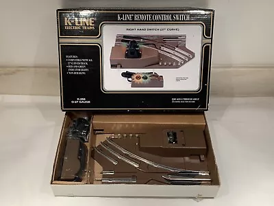 K-line O-27 Right Hand Remote Control Switch Rh Turnout K-266 0 27 Gauge Train • $29.99