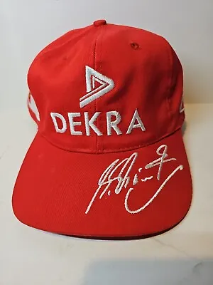 Michael Schumacher DEKRA Ferrari F1 Team Formula One 1997 Cap Hat Red VTG PPM • $34.99