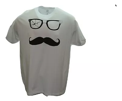 Broken Glasses Mustache Adult Plus/Minus Hockey T-Shirt In Sizes Medium - XXL  • $19.99