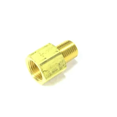 Female 3/8 Sae 45 Flare To 1/4 Male Npt Pipe Adapter Fitting Propane Natural Gas • $10.68