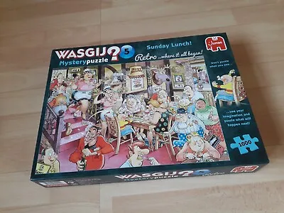 Jigsaw Puzzle 1000 Pieces- Wasgij Mystery 5 Retro SUNDAY LUNCH . COMPLETE. • £6.50