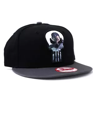 New Era Punisher 9fifty Snapback Hat Adjustable Cap Marvel Comics Black Gray NWT • $35.95