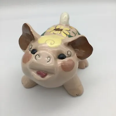 Kay Finch Pig Figurine California Pottery 3.5 In X 5 In Marked • $40