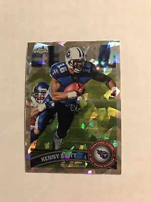 2011 Topps Chrome - Crystal Atomic Refractor #45 Kenny Britt /139 • $8