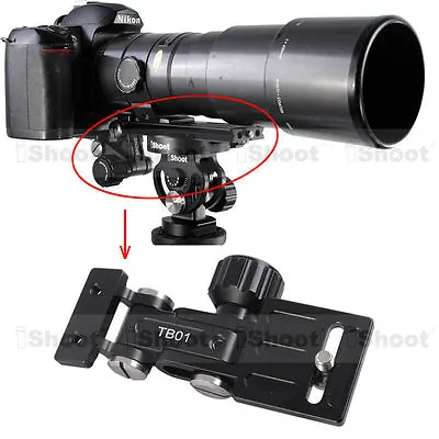 £28.14 • Buy Telephoto Lens Bracket Long-Focus Support ④Quick Release Plate Tripod Mount Ring