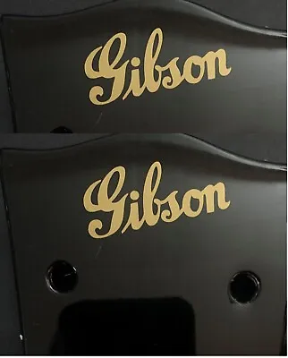 2 1940s Style Gibson Headstock Logo 5 Colors  Die-Cut Vinyl MADE IN USA • $23.59