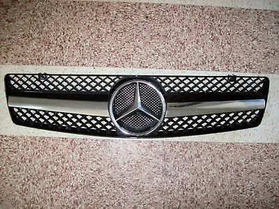 1990 2002 90 02 Mercedes Benz R129 SL320 SL500 SL600 1 Fin BLACK Grille Grille • $150.21