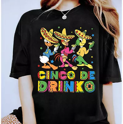 Disney The Three Caballeros Cinco De Drinko Tee Unisex Adult Kid Shirt 59264584 • $19.99