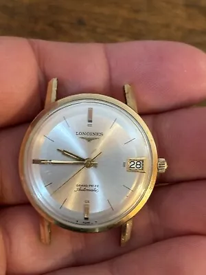 Vintage Longines Grand Prize Automatic 10k GF With Date Gold Filled Runs NR! • $60