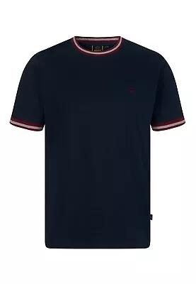 Mens Merc London Redbridge T Shirt Twin Tipped Navy - Small • £26.50