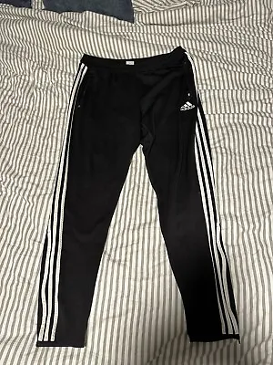 Adidas Climacool Mens XL Black Training Soccer Track Pants Joggers Gym Tapered • $25