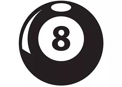 8 Ball Decal/sticker.. Pick Size/color Free Shipping..billiards • $2.89