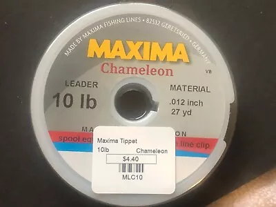 Maxima Leader Tippet 10lb • $3.50