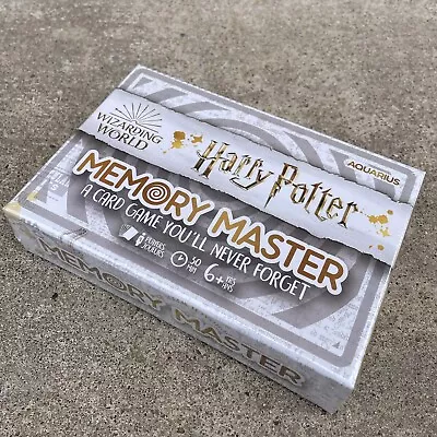 NEW Harry Potter Wizarding World Memory Master Card Game NIB Factory Sealed  • $10.99