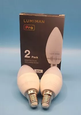 LUMIMAN Pro E14 Smart Light Bulb 30w 2 Packs 400LM • £12.99