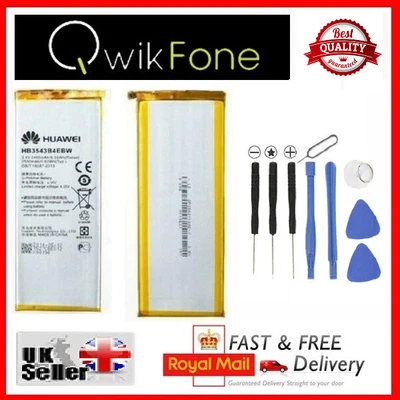 £8.70 • Buy For Huawei Ascend P7 P7-L10 Battery HB3543B4EBW Li-Po 2500 MAh With Tool Kit