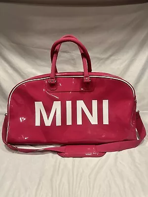 BMW Mini Cooper Hot Pink Duffel Red Liner Large Overnighter Or Gym Bag • $45.05