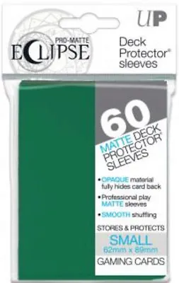 Ultra Pro - Mat Deck Protector Sleeves Eclipse - Green - Small 60 • £6.41