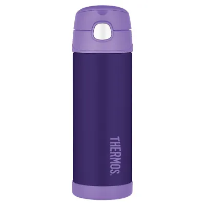 THERMOS Funtainer 470ml Vacuum Insulated Beverage Bottle Purple! RRP $39.95! • $34.95