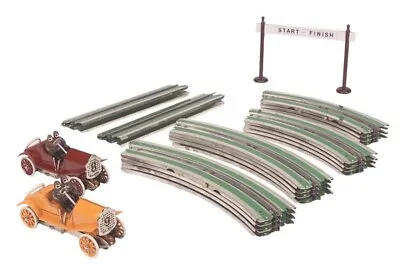 MTH Standard Gauge Tinplate No. 85 Race Car Set Maroon & Orange 10-4027 *ST • $999.99