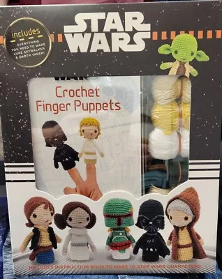 Star Wars Crochet Finger Puppets Complete Kit  Darth Vader & Luke Skywalker  • $9.99