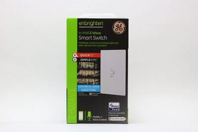 $30 • Buy GE Enbrighten In-Wall Z-Wave Smart Toggle Switch, ZW4009DV, Commercial Grade
