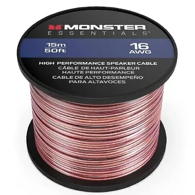 Monster XP Copper Clad Aluminum (CCA) Speaker Wire 12 Gauge Cable Spool - Ideal • $29.99