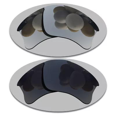 US Silver&Grey Black Lenses Replacement For-Oakley Flak Jacket XLJ Polarized • $15.56