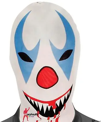 Original Morphsuits White Killer Clown Morph Mask With Bloody Teeth One Size • $14.44